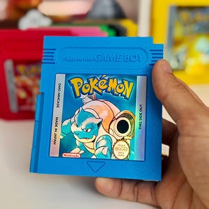 Estuche Blastoise  para juegos de Nintendo Switch con forma de cartucho de Gameboy, guarda tus juegos en estuche pokemon