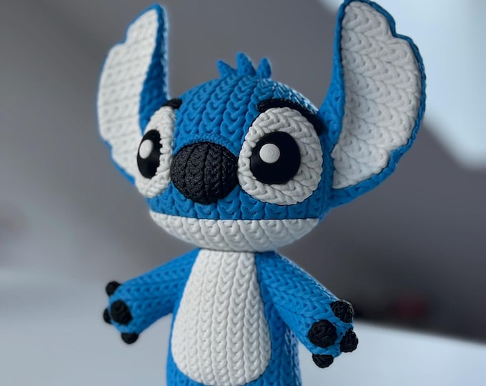 Stitch crochet figure, a doll inspired by Disney's Lilo and Stitch universe.