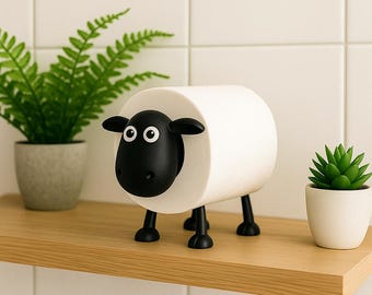 Sheep-shaped toilet paper holder | Bathroom decor | Sheep toilet paper holder