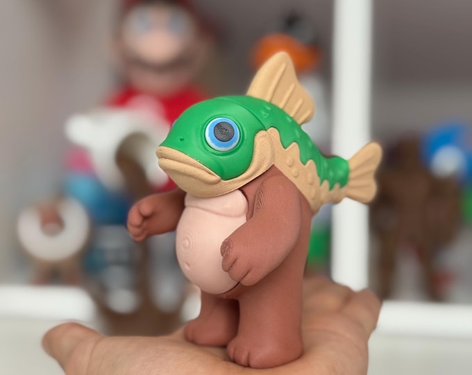 Figure Tripi tropi tropa tripa, TIKTOK viral meme Italian meme Brainrot fish bear