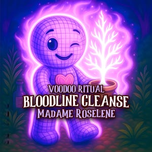 家族の呪いを解くブードゥー呪文。南部ルートワークの「アリゲーター・ガーディアン・ライト」呪文。マダム・ロゼリーンによる強力なブードゥー儀式