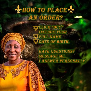 May include: Image with text: "HOW TO PLACE AN ORDER?" Instructions include clicking "BUY", including full name and date of birth. The image also says "MESSAGE ME. I ANSWER PERSONALLY."