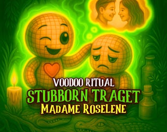 Powerful Stubborn Target Spell. Bayou Mind Bending Ritual. Influence Thoughts and Actions. Strong Voodoo Spells from Madame Roselene