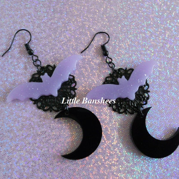 Pastel Goth Earrings Etsy