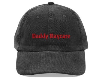 Daddy Daycare Corduroy Hat – Ironic Dad Energy CapVintage corduroy cap