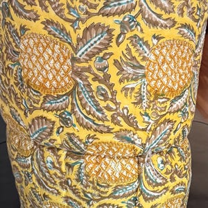 King Size Hand Block Printed Cotton Quilt – Indian Reversible Bedspread