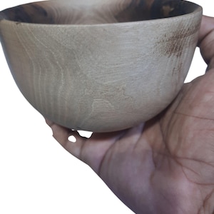 Handmade Moroccan Acacia Wood Bowl – Rustic Natural Zlafa for Serving, Kitchen or Home Decor