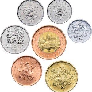 Czech Republic. Coins set #4 (7 coins. aUnc-Unc) 2007-12