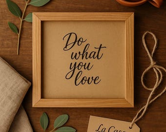 Quadro decorativo in legno con frase – Decoración del hogar hecha a mano – Personalizzabile