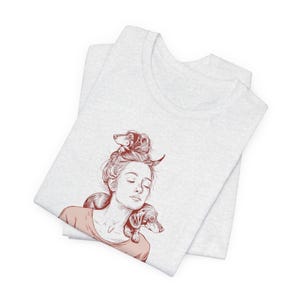 面白いダックスフンドTシャツ、もう1匹ダックスフンドTシャツ、ウィーナー犬Tシャツ、犬好きママへのギフト、ダックスフンド好きTシャツ、面白い犬Tシャツ、ソーセージ犬Tシャツ 画像 10