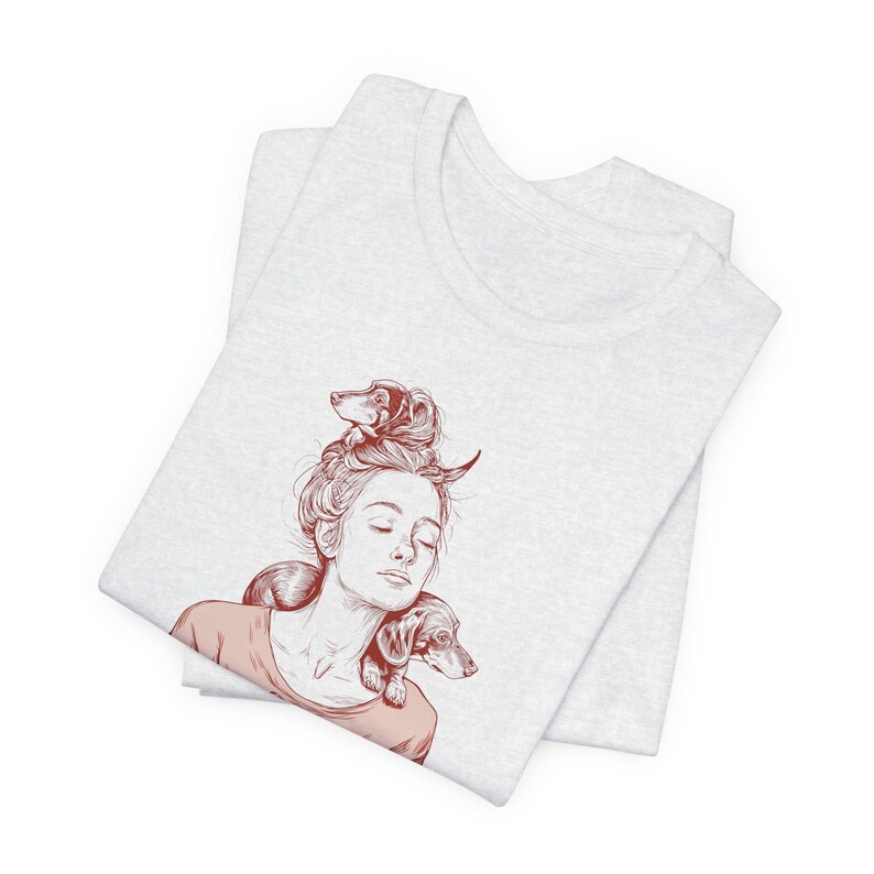 面白いダックスフンドTシャツ、もう1匹ダックスフンドTシャツ、ウィーナー犬Tシャツ、犬好きママへのギフト、ダックスフンド好きTシャツ、面白い犬Tシャツ、ソーセージ犬Tシャツ 画像 10