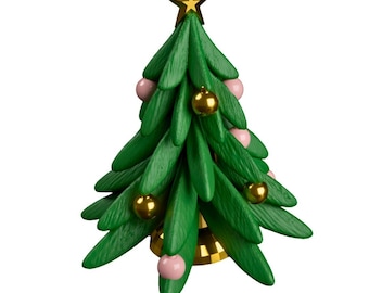 Albero di Natale stampabile in 3D STL – Decorazione per rettili, accessorio per acquario per lucertole, ornamento festivo per rettili