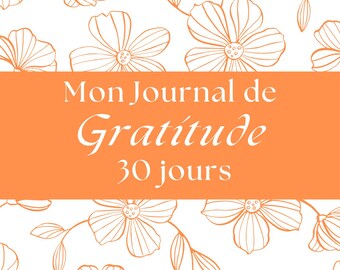 30 Day Gratitude Journal – Printable PDF File – Mental Wellness & Personal Development