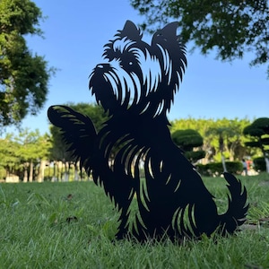 Yorkshire Terrier, Yorkshire Terrier garden stake, dog memorial, gift for dog lover