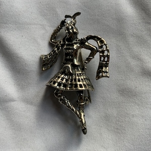 Sterling by Jewelart Scottish Highland Dancer Brooch in Original Box