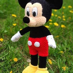 Mike Mouse Amigurumi Crochet Pattern, Crochet Mike Mouse Toy – Cute Amigurumi DIY Doll,Mike Mouse Crochet Pattern – Handmade Character Plush