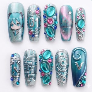Miku Nails - Etsy