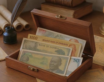 Pacote Misterioso de Notas Bancárias Antigas | Conjunto para Colecionadores de Moedas Mundiais, Presente Exclusivo para Amantes da História, Impulsionador da Numismática