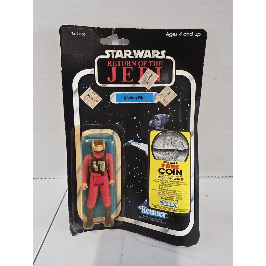 Kenner Rotj Vintage Kenner Star Wars 1983 ROTJ B-wing Pilot 77 Back Offerless - Etsy