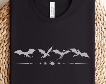 Fantasy BookTok Shirt – Dark Academia Fantasy Tee, Book Lover Shirt, Dragon & Magic Design, Reader Aesthetic Unisex