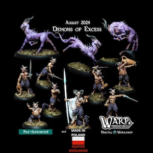 Demons of Excess - models for tabletop games