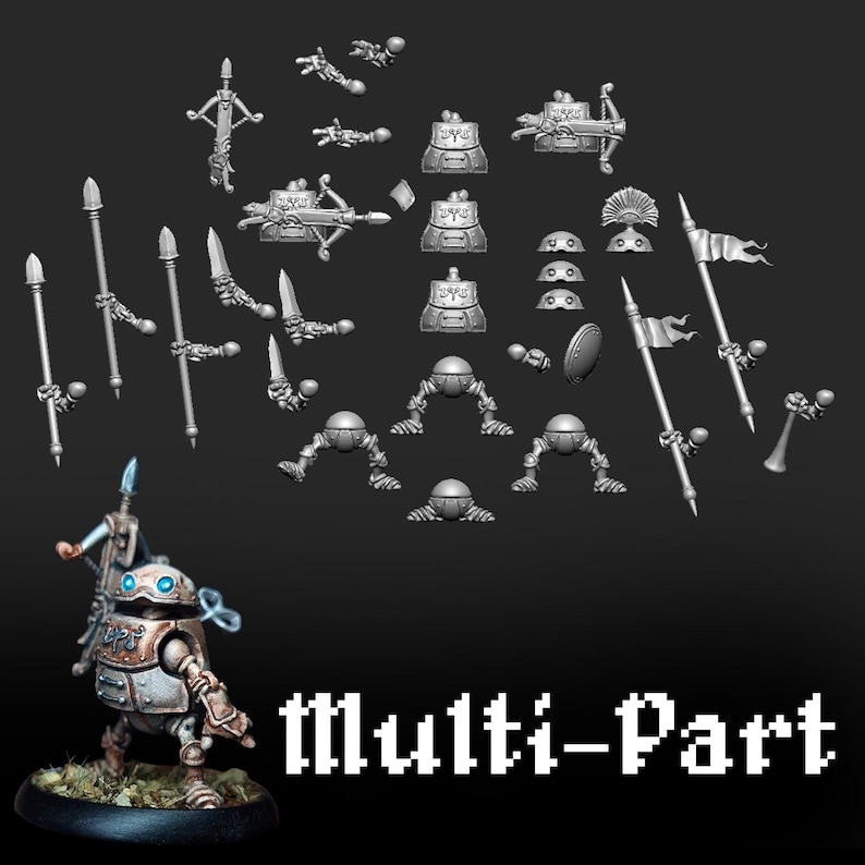 Clockwork Corps Team - Modular Miniatures for Tabletop Games - Etsy