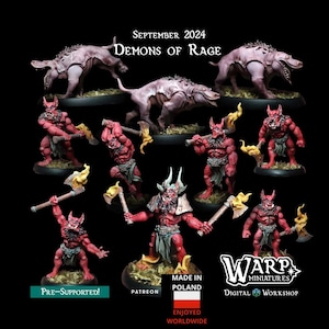 Demons of Rage - modeller för brädspel