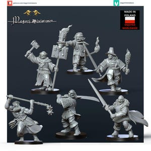 Witch Hunter Crew - modeller för brädspel