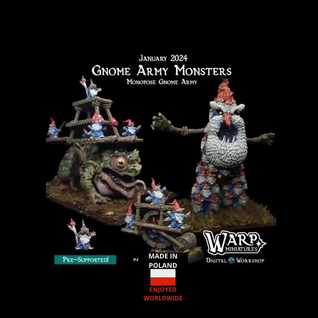 Gnome Army Monsters - models for tabletop games