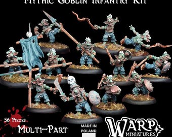 Mythic Goblin Infantry Kit - multipart models for tabletop games
