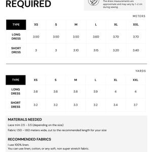 Linen Dress Pattern PDF | Easy sewing | instant download | xs - xxl image 8