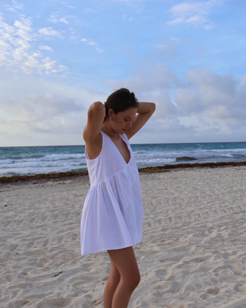 Patron de robe en lin PDF | couture facile | robe minimale | téléchargement immédiat | xs - xxl image 12