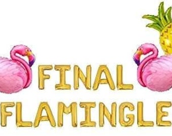 Final flamingle, final flamingle banner, final flamingle ballonnen, final flamingle bachelorette, flamingo bachelorette, bachelorette decoratie