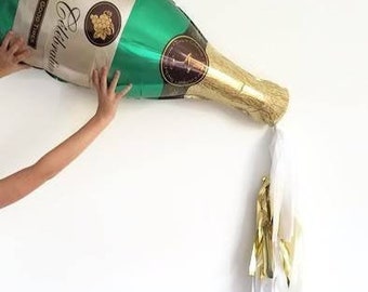 Champagner Ballon,Riesen Champagner Ballon,Champagner Flasche Ballon,Feier Weinflasche,Pop the bubbly,Bubbly Ballon,Champagner Flasche
