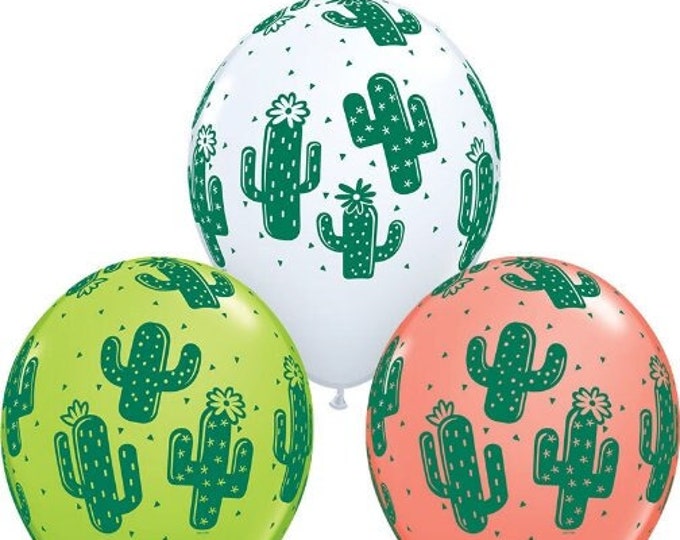 Cactus balloon bouquet,cactus latex balloons,11 inch cactus balloons,cactus balloon,fiesta balloons,fiesta party decorations, final fiesta