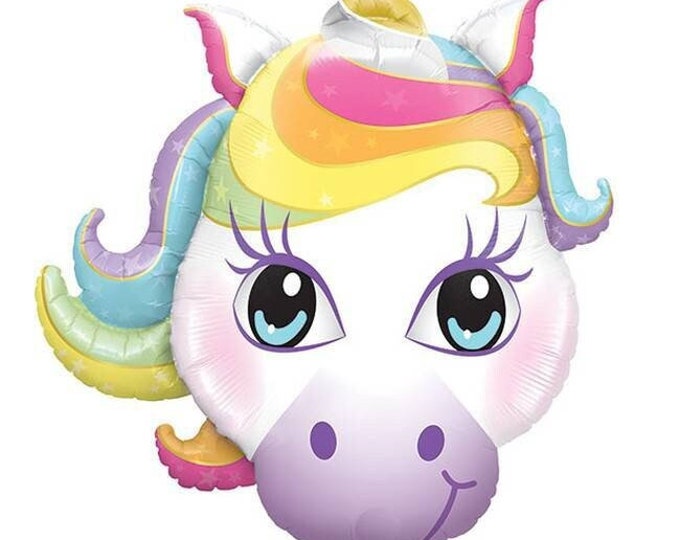 Unicorn balloon,rainbow unicorn,unicorn birthday, jumbo unicorn balloon,magical unicorn,unicorn party decoration,unicorn Mylar balloon