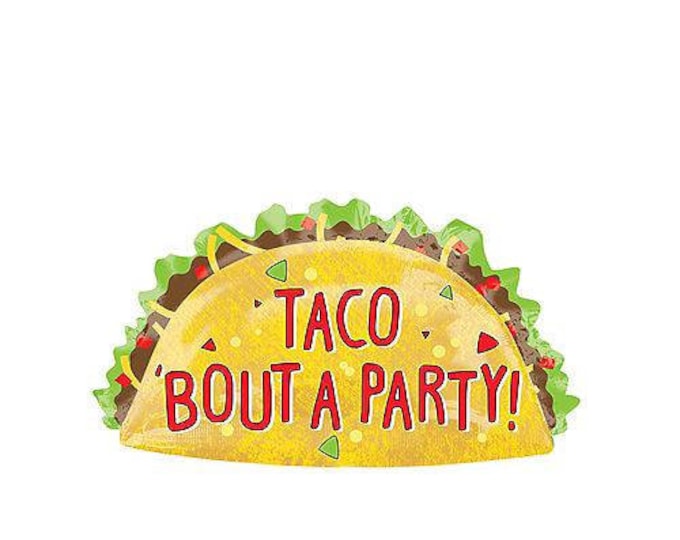 Taco bout a party,taco balloon,taco tuesday,fiesta decorations,taco bar,giant taco balloon,fiesta balloon,taco party,fiesta ideas,taco