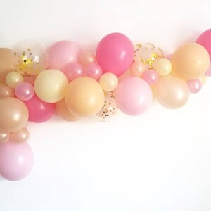 Balloon Garland,DIY balloon Garland kit,pink balloon Garland,Complete balloon Garland kit.Confetti balloon Garland,blush balloon garland