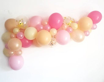 Balloon Garland,DIY balloon Garland kit,pink balloon Garland,Complete balloon Garland kit.Confetti balloon Garland,blush balloon garland