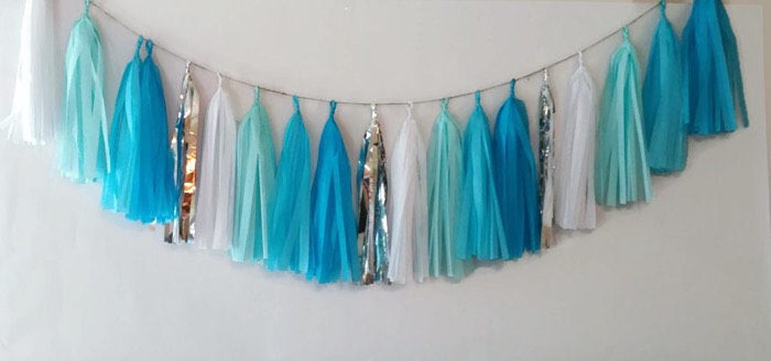 Blue Tassel Garland,turquoise Tassel Garland,light Blue Garland,baby