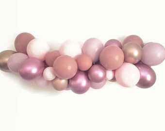 Balloon Garland,DIY balloon Garland kit,Mauve balloon Garland,rose balloon Garland, Balloon arch,Dusty rose balloon,Bridal shower balloon