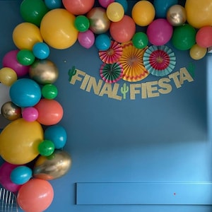 Fiesta palloncino Ghirlanda, palloncino Garland kit, fiesta palloncini, fiesta decoro, fiesta finale, finale fiesta addio al nubilato, primi palloncini arco, fiesta
