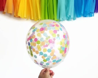 Confetti balloon,custom confetti balloons,confetti balloons,rainbow confetti balloon,birthday confetti balloons,rainbow party decor