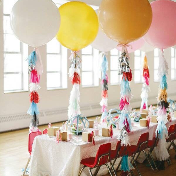 36 inch jumbo Balloon with custom tissue paper tassel tail,wedding balloon,jumbo party balloon,tassel balloon,wedding balloon,huge balloon