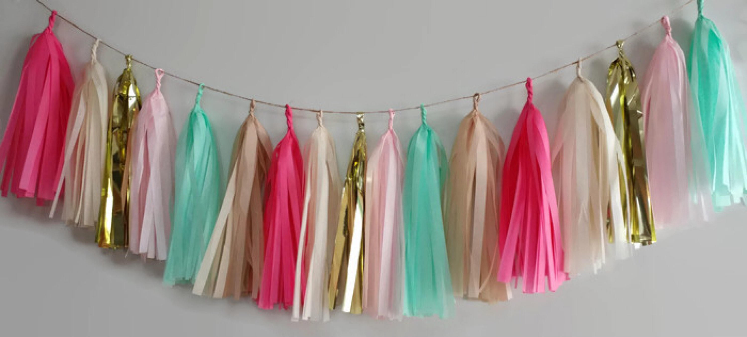 tassel garland baby shower