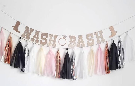Nash Bash banner,Nashville Bachelorette tassel garland,bachelorette party,bachelorette decor,Nashville bride,Nash Bash,Bachelorette banner Il_570xn