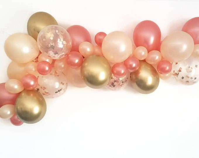Balloon Garland,DIY balloon Garland kit,Custom balloon kit,Choose your length balloon Garland,pink balloon garland kit,pink balloon garland
