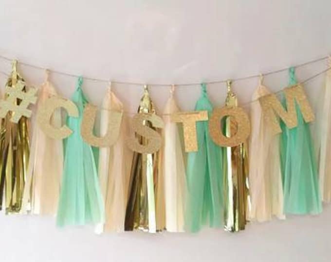 custom glitter banner,Happy birthday Banner,Glitter letters,Letter banner,tassel garland letter banner set,baby shower ideas,birthday party