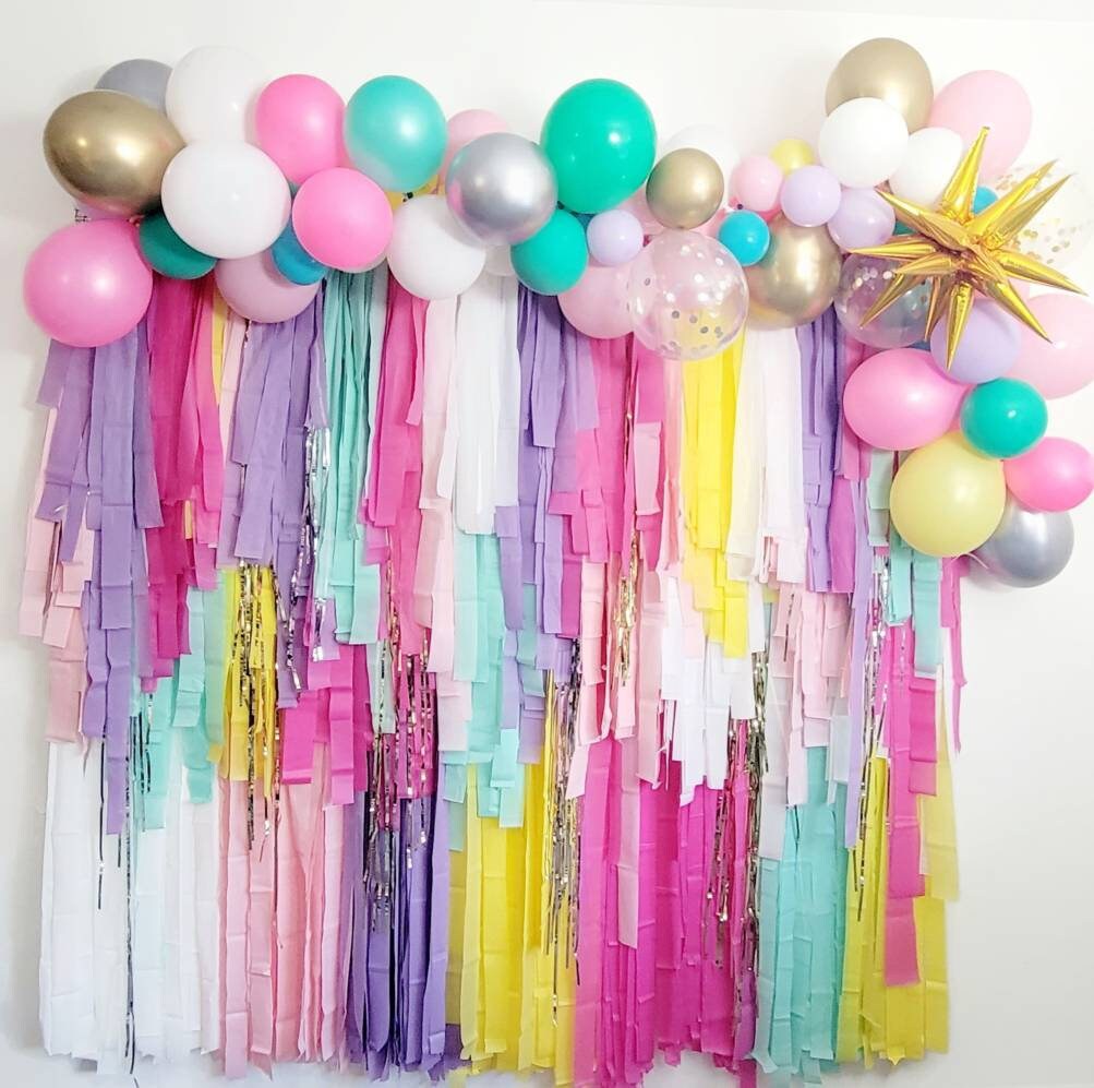 Pink Tassel Garland,gold and Pink Tassel Garland,baby Shower  Garland,wedding Garland, Birthday Garland,girl Birthday,garland,tissue  Paper 