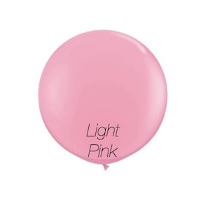 May include: A light pink balloon with the text "Light Pink" printed on it.